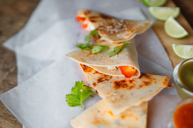 GYG Quesadilla with melted cheese